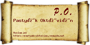 Pastyák Oktávián névjegykártya